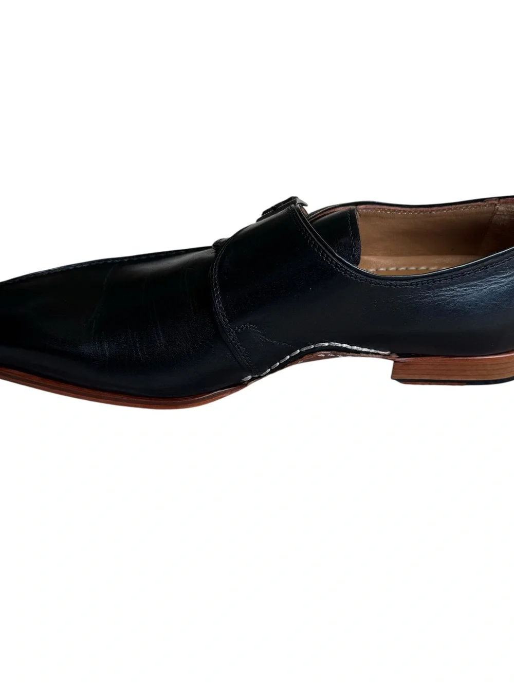 NEW! Vinci The Hagrid Black Single Monk Strap Handmade Men Shoes 44EU (10.5/11)